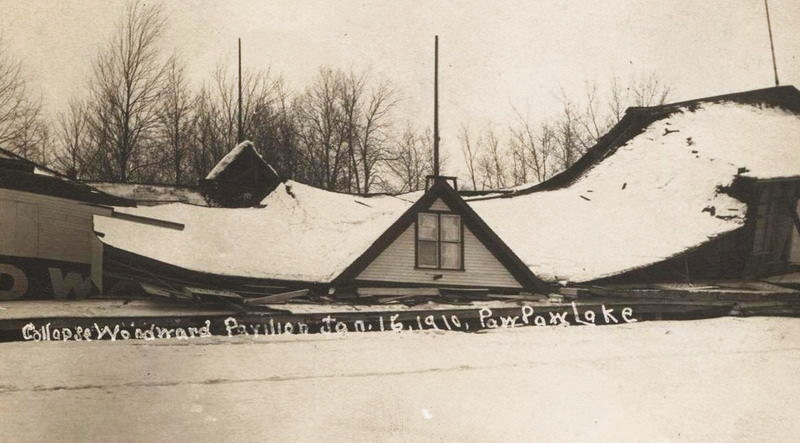 Woodward Pavillion (Woodwards Pavilion) - 1910 Collapse Of Original Pavilion (newer photo)